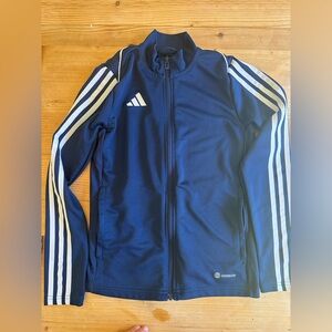 Adidas zip-up soccer warm up jacket